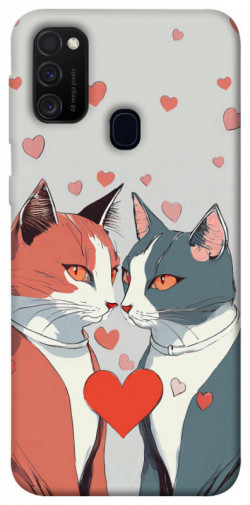 Чехол itsPrint Коты и сердце для Samsung Galaxy M30s / M21