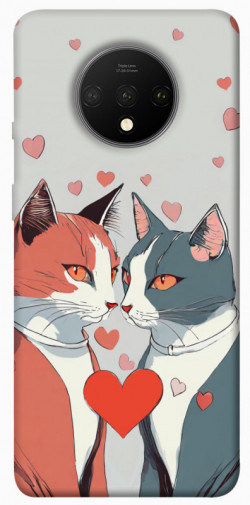 Чехол itsPrint Коты и сердце для OnePlus 7T