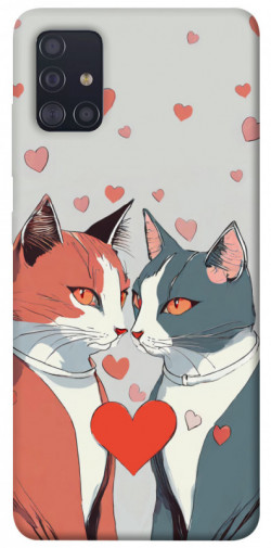 Чохол itsPrint Коти та серце для Samsung Galaxy A51