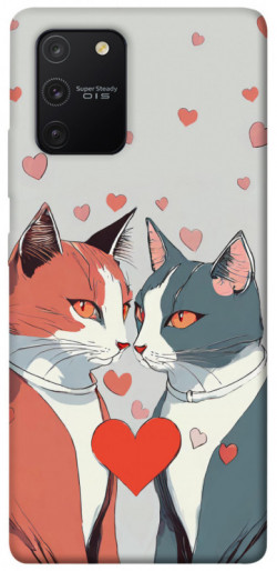 Чехол itsPrint Коты и сердце для Samsung Galaxy S10 Lite