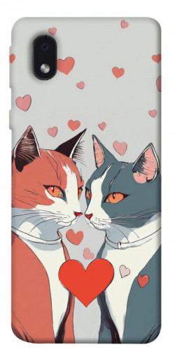 Чохол itsPrint Коти та серце для Samsung Galaxy M01 Core / A01 Core