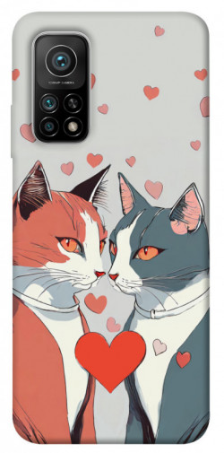 Чехол itsPrint Коты и сердце для Xiaomi Mi 10T Pro