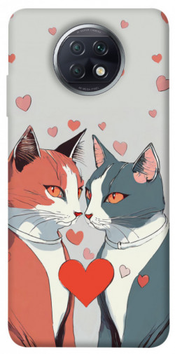 Чехол itsPrint Коты и сердце для Xiaomi Redmi Note 9 5G / Note 9T