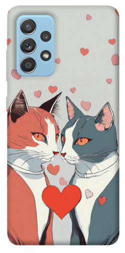 Чехол itsPrint Коты и сердце для Samsung Galaxy A52 4G / A52 5G