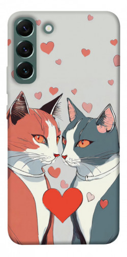 Чехол itsPrint Коты и сердце для Samsung Galaxy S22+