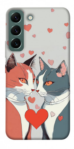 Чохол itsPrint Коти та серце для Samsung Galaxy S22