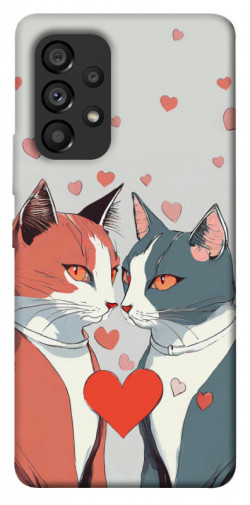 Чехол itsPrint Коты и сердце для Samsung Galaxy A53 5G