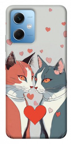 Чехол itsPrint Коты и сердце для Xiaomi Poco X5 5G