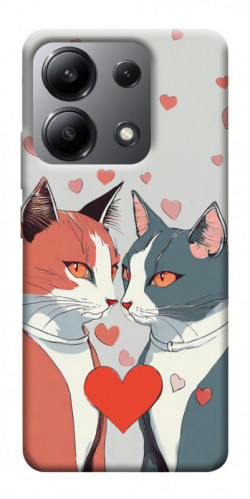 Чохол itsPrint Коти та серце для Xiaomi Redmi Note 13 4G