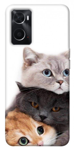 Чехол itsPrint Три кота для Oppo A76 4G