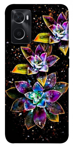 Чохол itsPrint Flowers on black для Oppo A76 4G