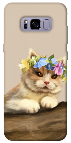 Чехол itsPrint Cat in flowers для Samsung G955 Galaxy S8 Plus