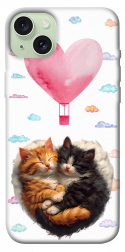 Чехол itsPrint Animals love 3 для Apple iPhone 15 Plus (6.7")