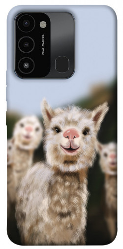 Чехол itsPrint Funny llamas для Tecno Spark Go 2022 (KG5m)