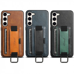 Кожаный чехол Wallet case and straps для Samsung Galaxy S23