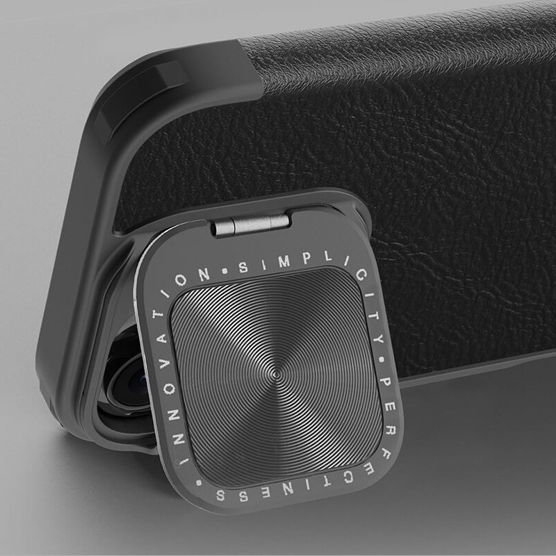 Кожаный чехол-книжка Nillkin Qin Prop для Apple iPhone 16 (6.1) на картинке №5