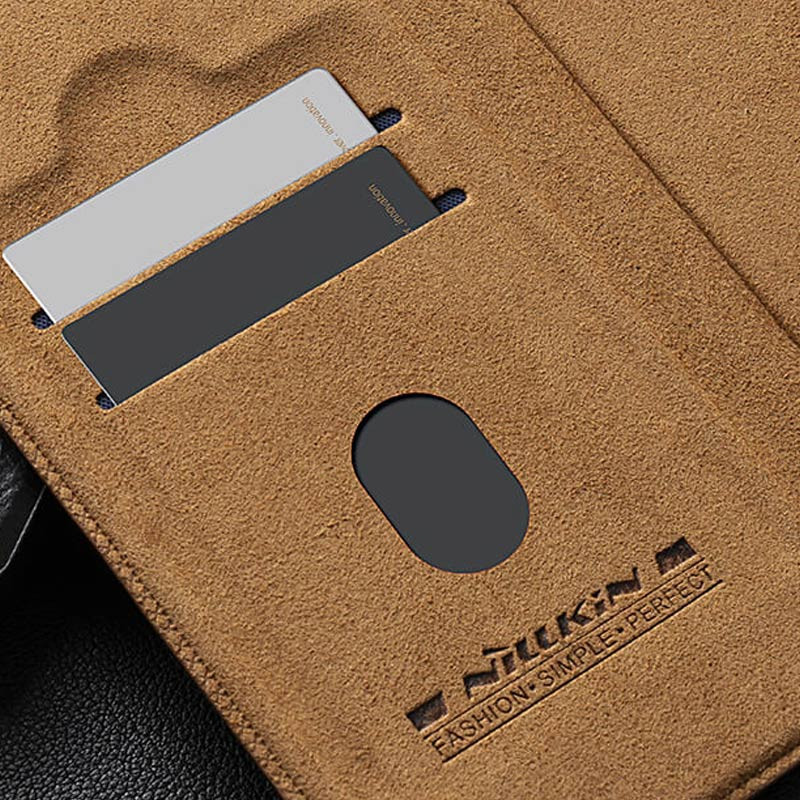 Шкіряний чохол-книжка Nillkin Qin Prop для Apple iPhone 16 Pro (6.3) на малюнкі №6