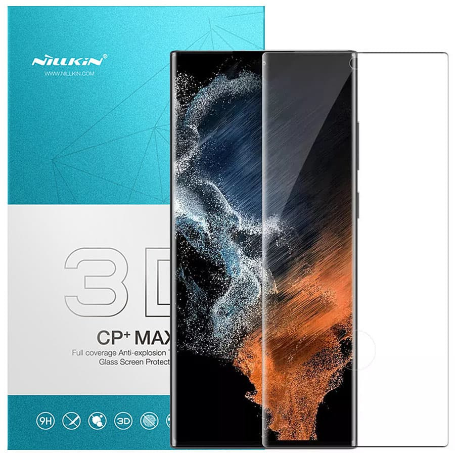 Загартоване захисне скло Nillkin Amazing CP+MAX 3D для Samsung Galaxy S22 Ultra | завтовшки 0.2 мм дивитися фото №1