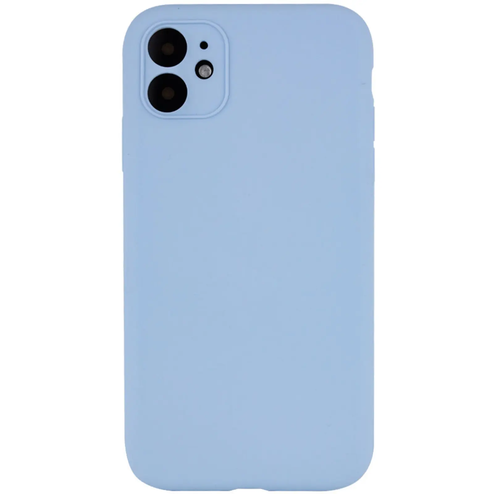 Чехол Silk Full Camera Protective (AA) NO LOGO для Apple iPhone 12 (6.1"), Голубой / Lilac Blue, Силикон, купить оптом с доставкой