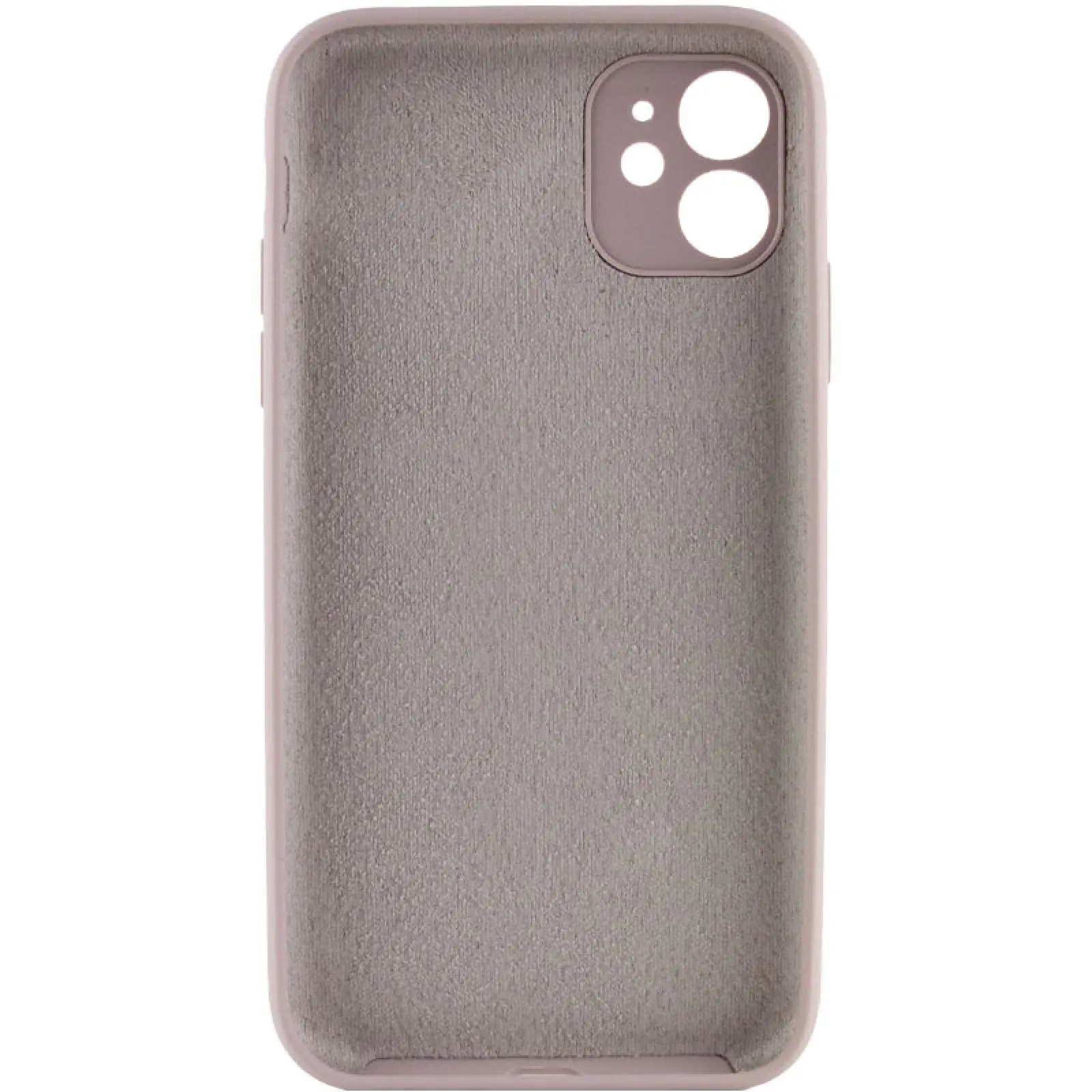 Чехол Silk Full Camera Protective (AA) NO LOGO для Apple iPhone 12 (6.1"), Серый / Lavender 1, Силикон, купить оптом с доставкой