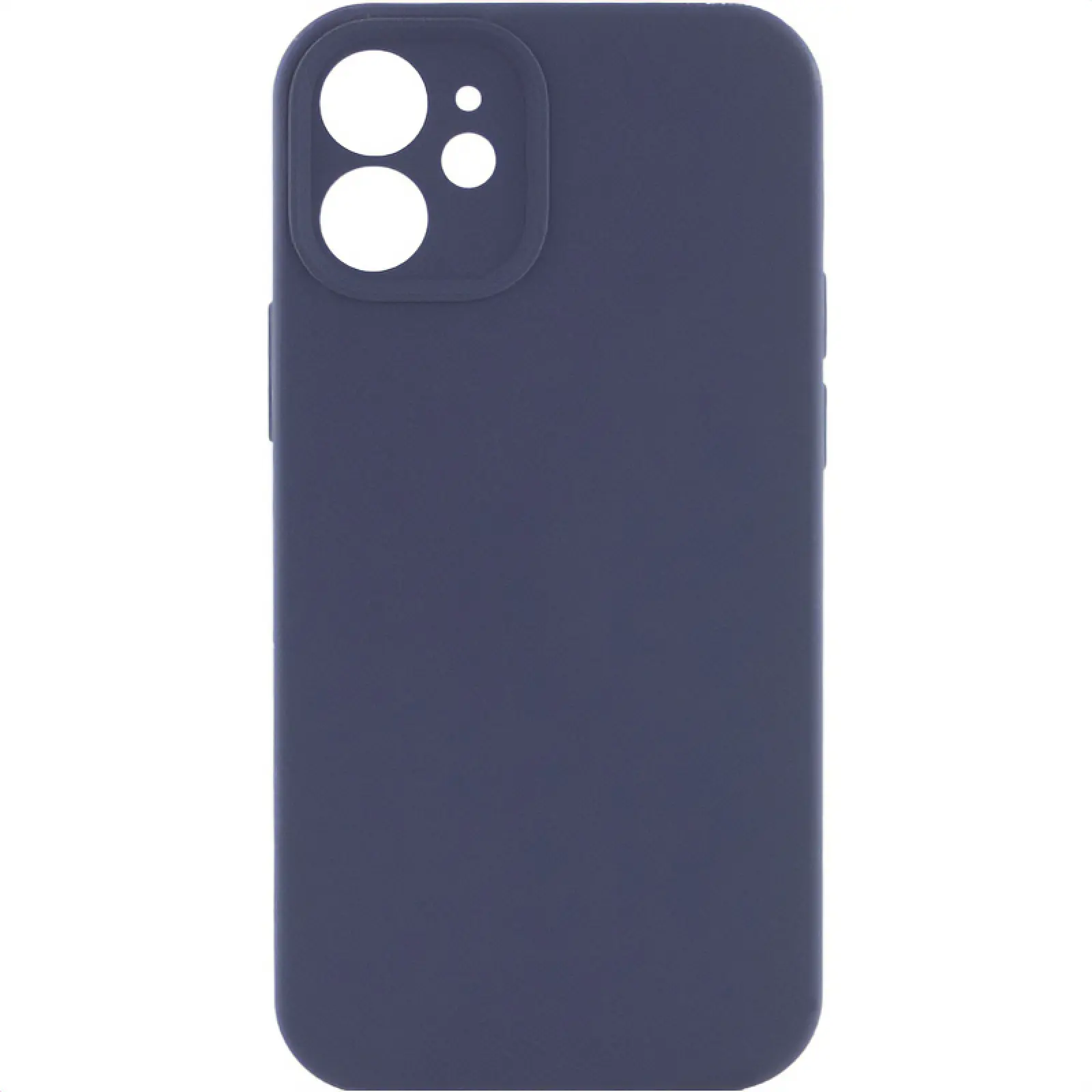 Чехол Silk Full Camera Protective (AA) NO LOGO для Apple iPhone 12 (6.1"), Темно-синий / Midnight blue, Силикон, купить оптом с доставкой