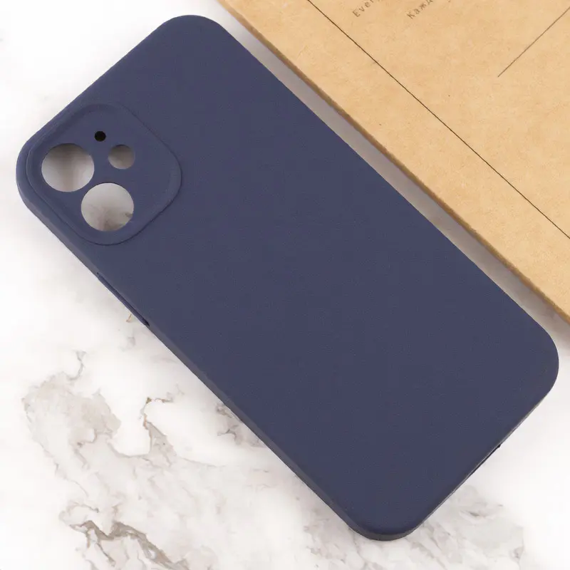 Чехол Silk Full Camera Protective (AA) NO LOGO для Apple iPhone 12 (6.1"), Темно-синий / Midnight blue 2, Силикон, купить оптом с доставкой