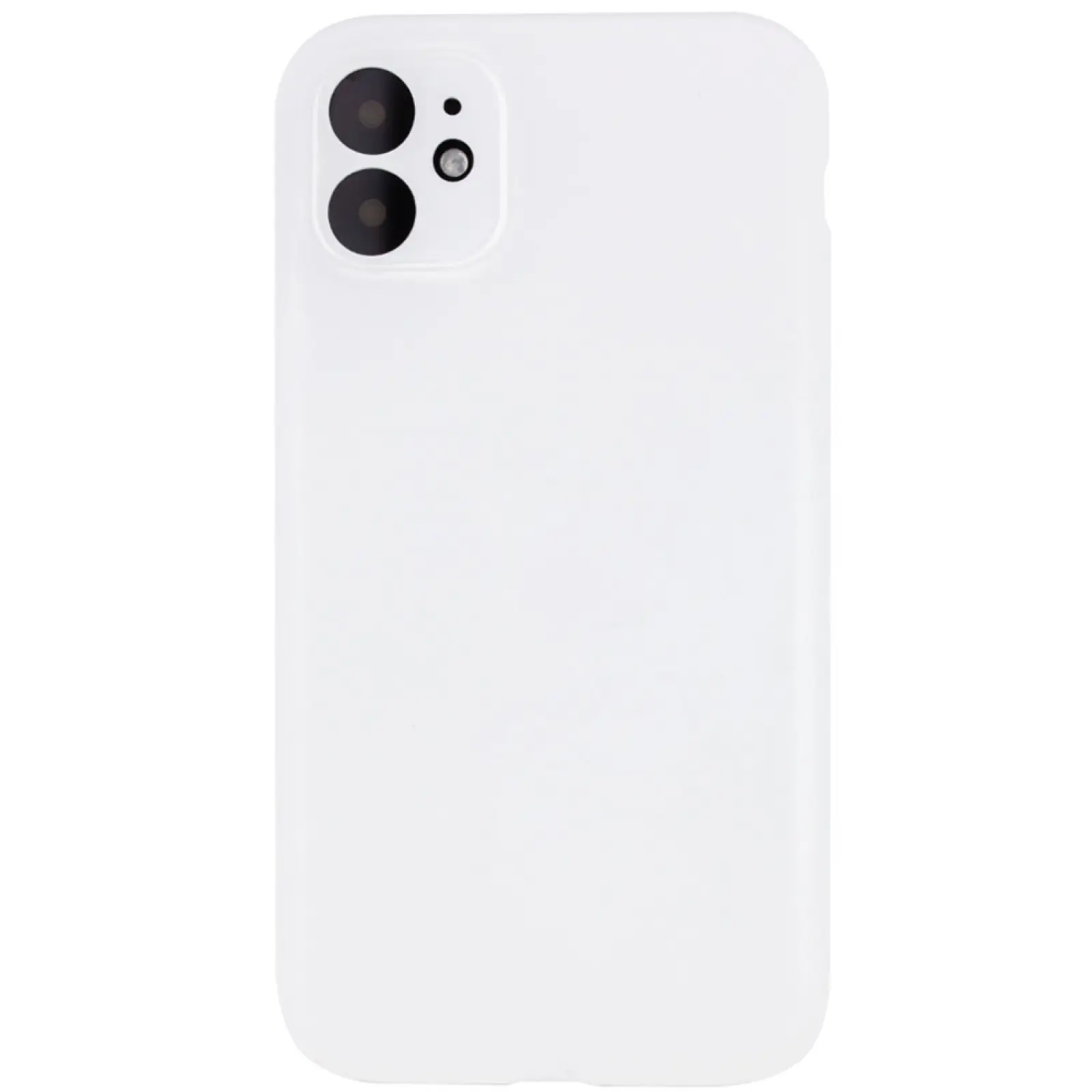 Чехол Silk Full Camera Protective (AA) NO LOGO для Apple iPhone 12 (6.1"), Белый / White, Силикон, купить оптом с доставкой