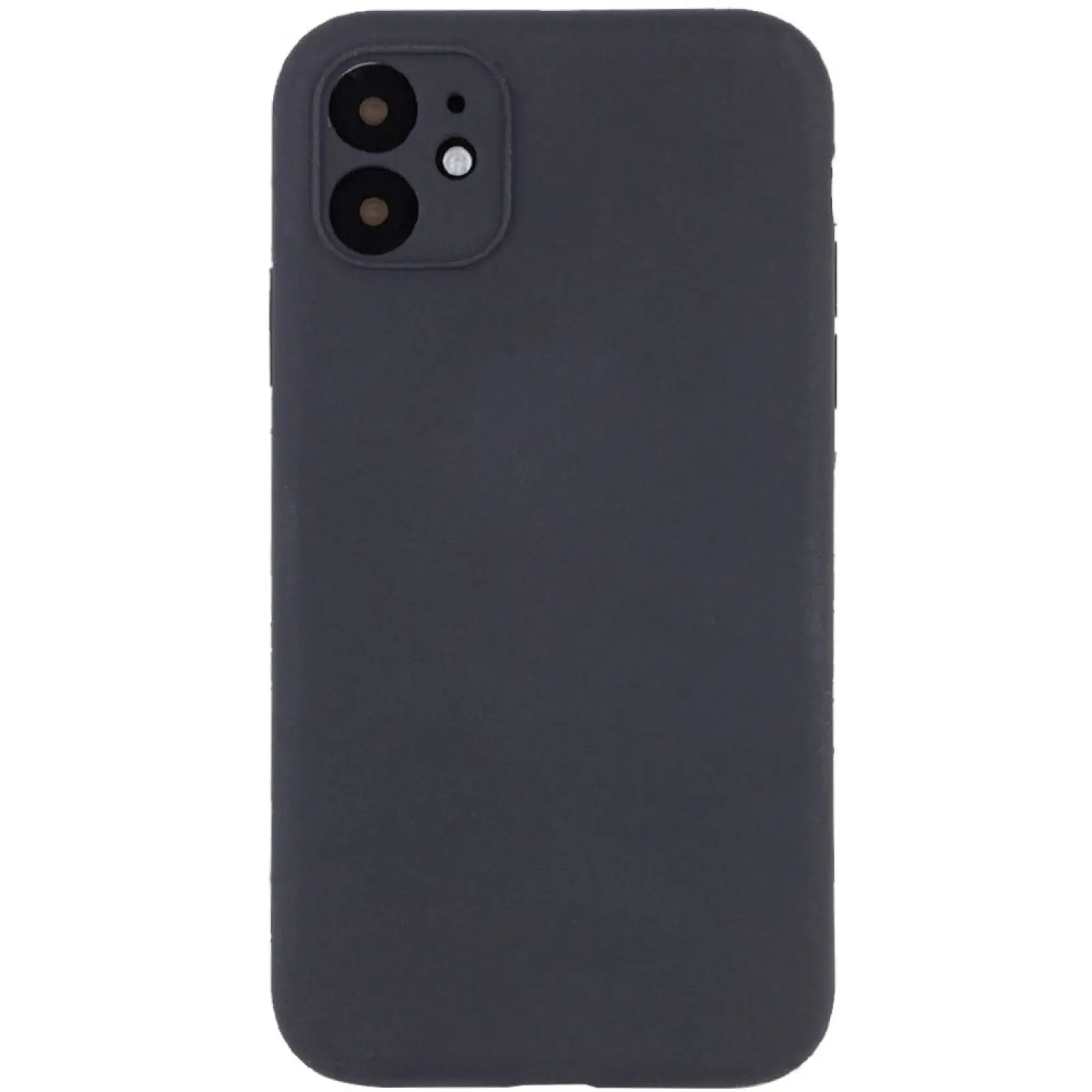 Чехол Silk Full Camera Protective (AA) NO LOGO для Apple iPhone 12 (6.1"), Серый / Dark Gray, Силикон, купить оптом с доставкой