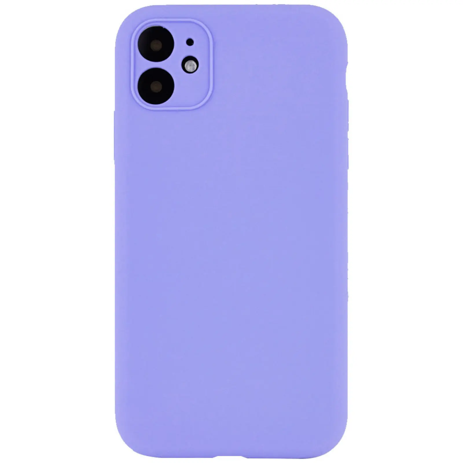 Чехол Silk Full Camera Protective (AA) NO LOGO для Apple iPhone 12 (6.1"), Сиреневый / Dasheen, Силикон, купить оптом с доставкой