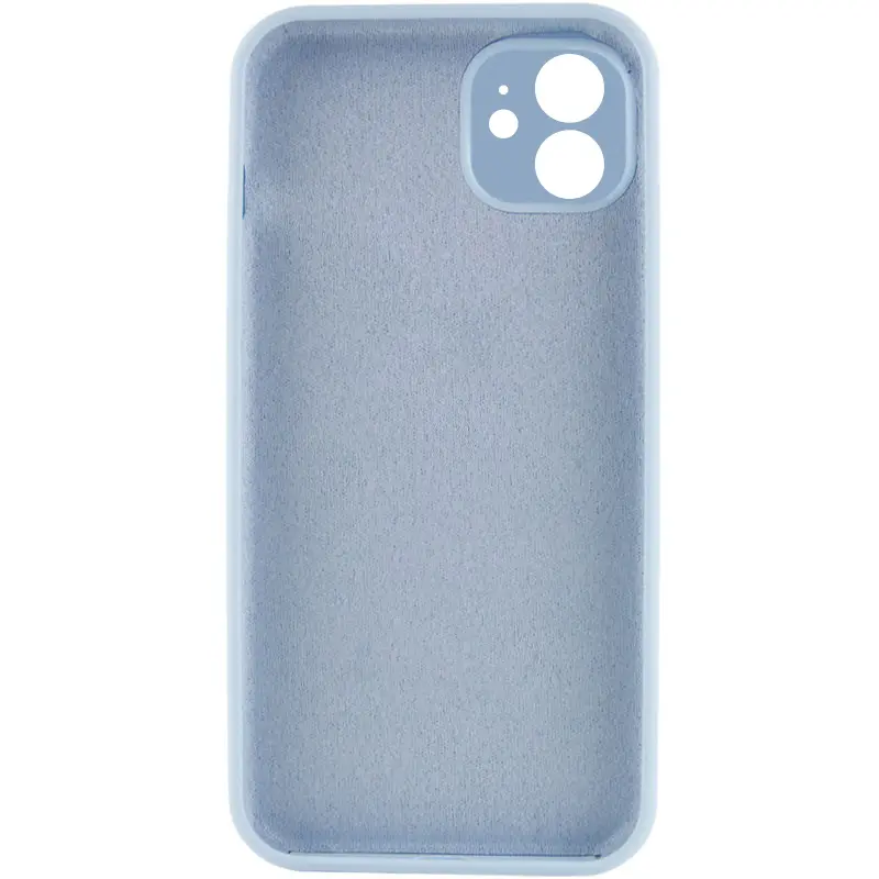 Чехол Silk Full Camera Protective (AA) NO LOGO для Apple iPhone 12 (6.1"), Голубой / Sweet Blue 1, Силикон, купить оптом с доставкой