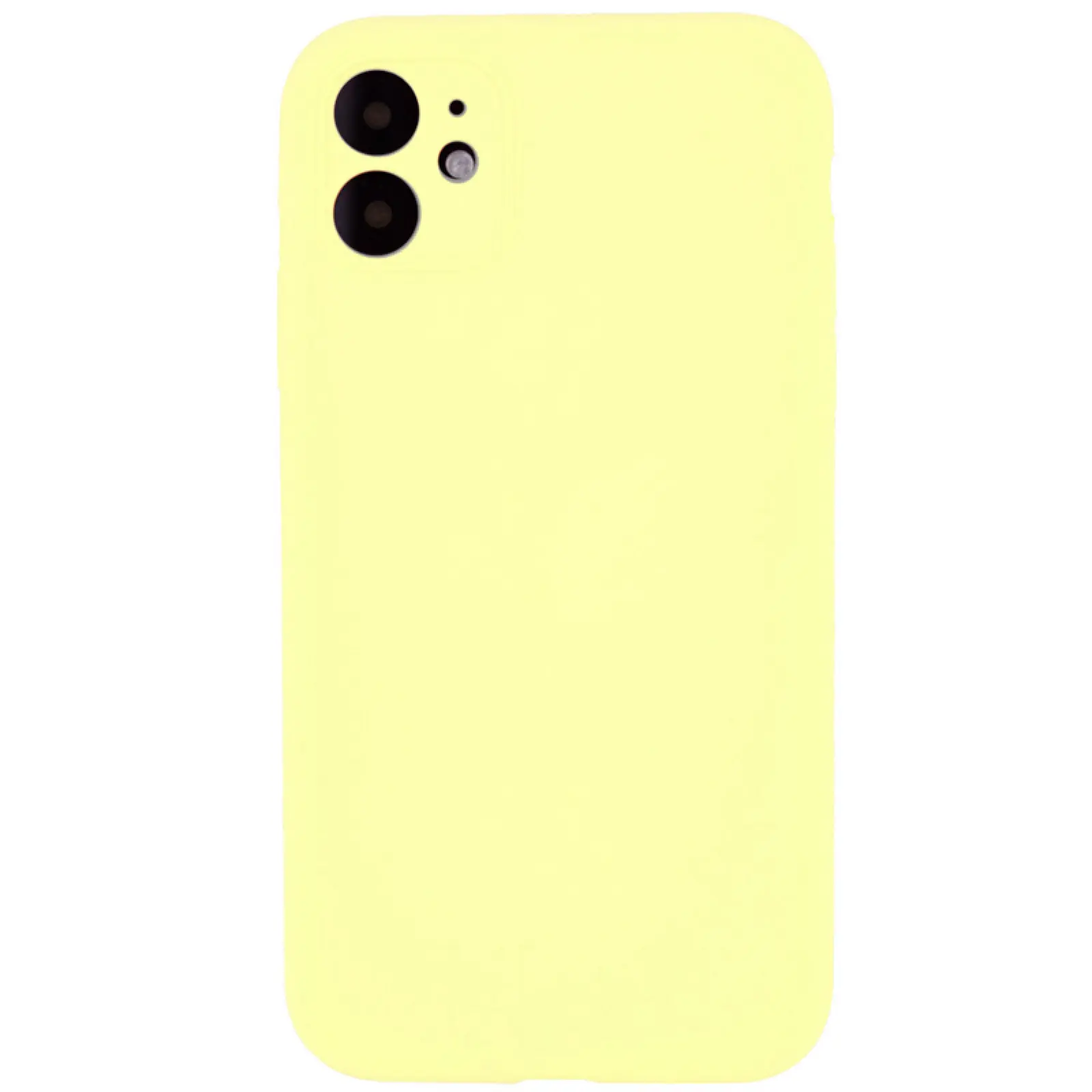 Чехол Silk Full Camera Protective (AA) NO LOGO для Apple iPhone 12 (6.1"), Желтый / Mellow Yellow, Силикон, купить оптом с доставкой