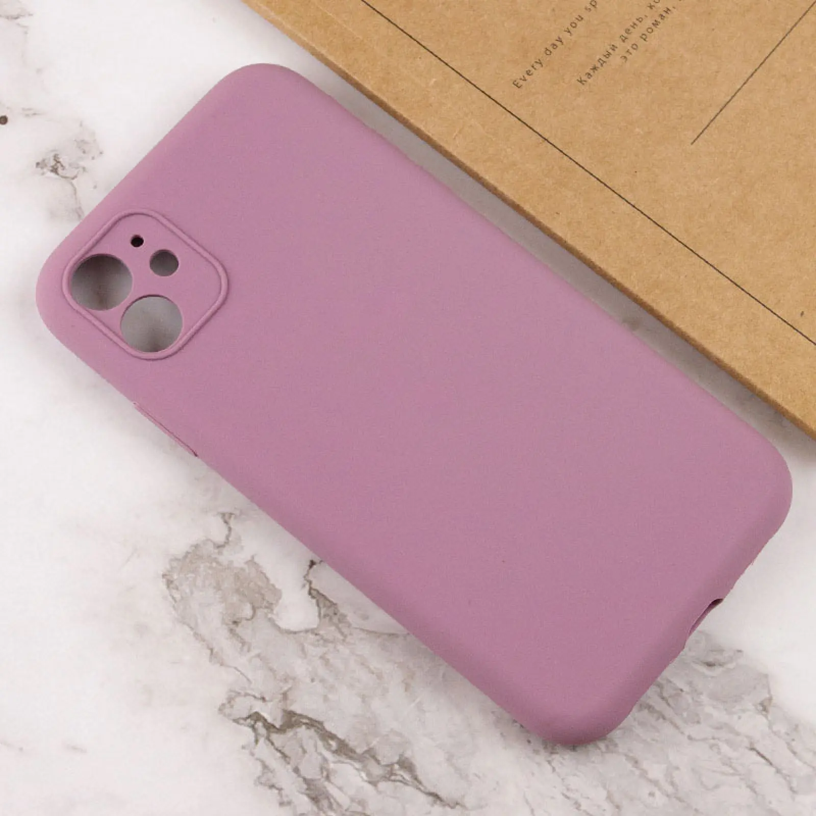 Чехол Silk Full Camera Protective (AA) NO LOGO для Apple iPhone 12 (6.1"), Лиловый / Lilac Pride 2, Силикон, купить оптом с доставкой