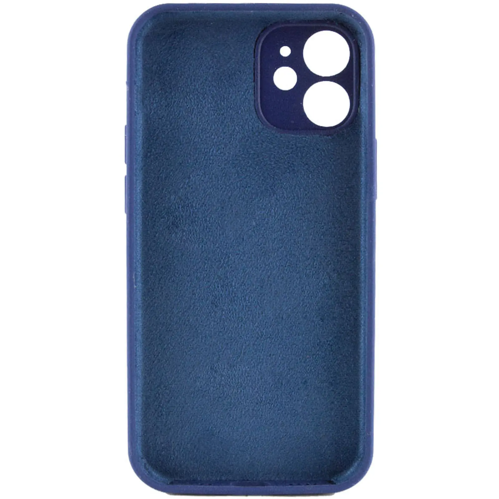 Чехол Silk Full Camera Protective (AA) NO LOGO для Apple iPhone 12 (6.1"), Синий / Deep navy 2, Силикон, купить оптом с доставкой