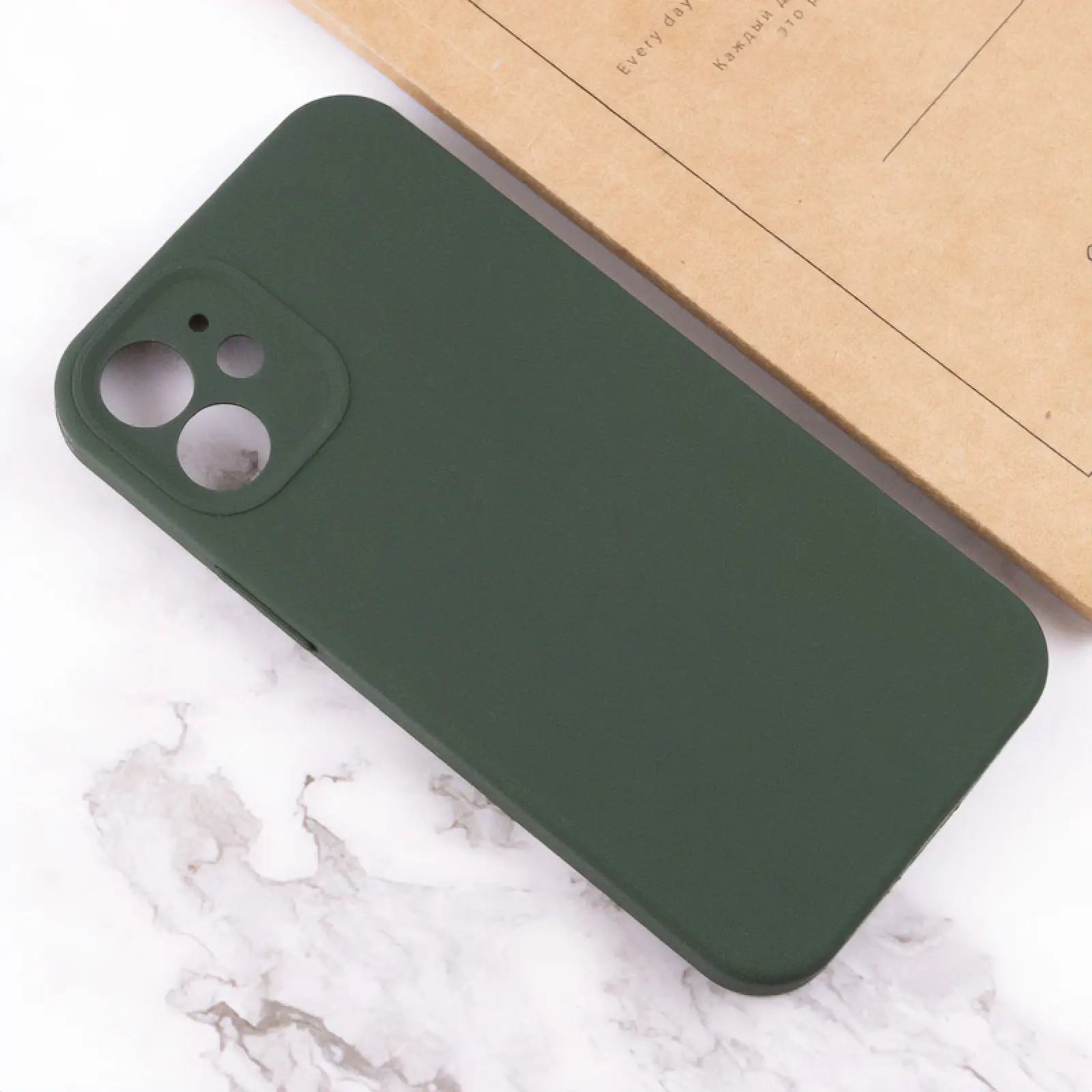 Чехол Silk Full Camera Protective (AA) NO LOGO для Apple iPhone 12 (6.1"), Зеленый / Cyprus Green 3, Силикон, купить оптом с доставкой