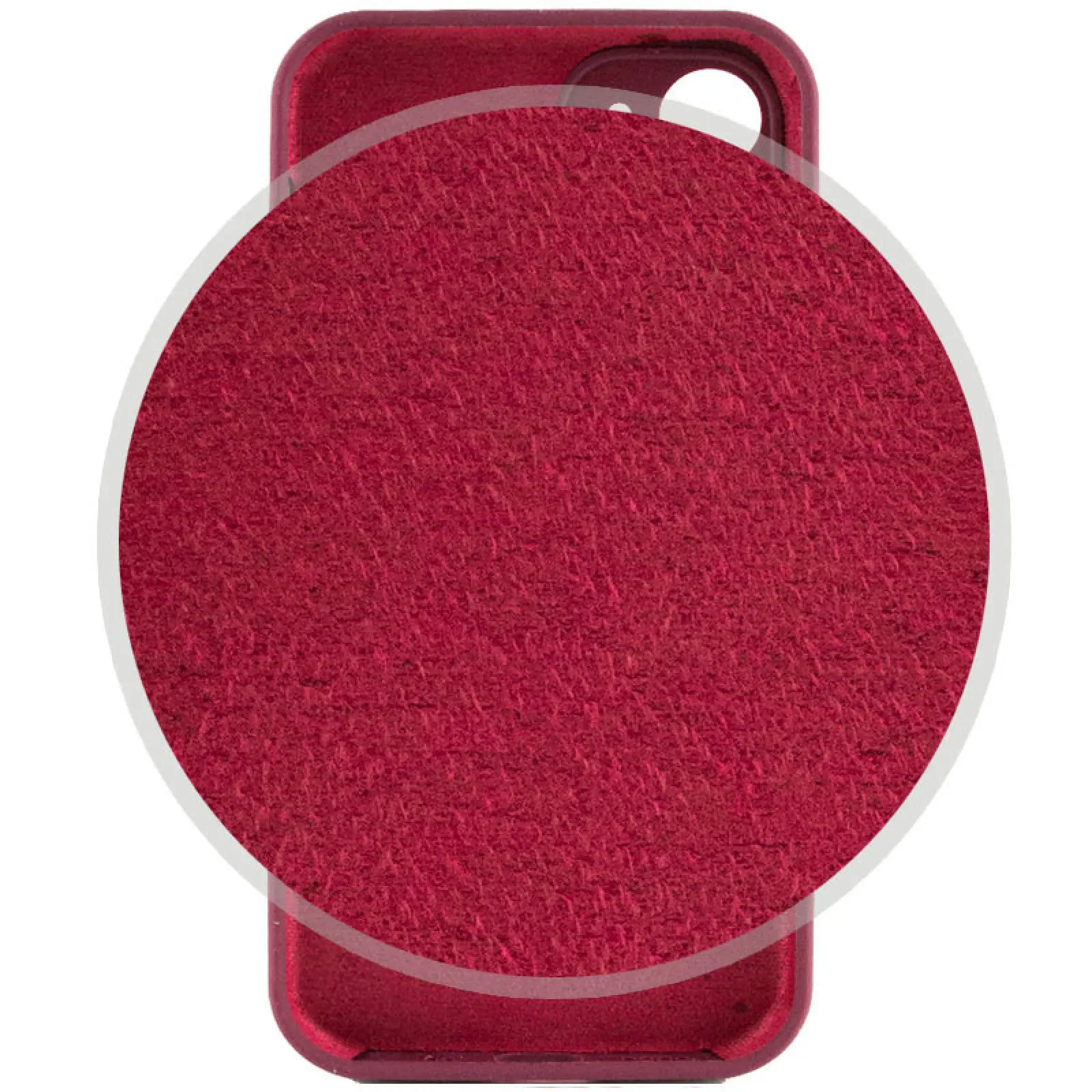 Чехол Silk Full Camera Protective (AA) NO LOGO для Apple iPhone 12 (6.1"), Бордовый / Plum 2, Силикон, купить оптом с доставкой