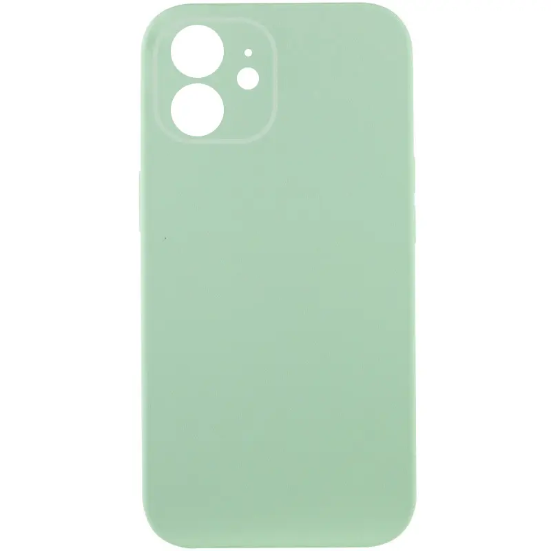 Чехол Silk Full Camera Protective (AA) NO LOGO для Apple iPhone 12 (6.1"), Зеленый / Pistachio, Силикон, купить оптом с доставкой