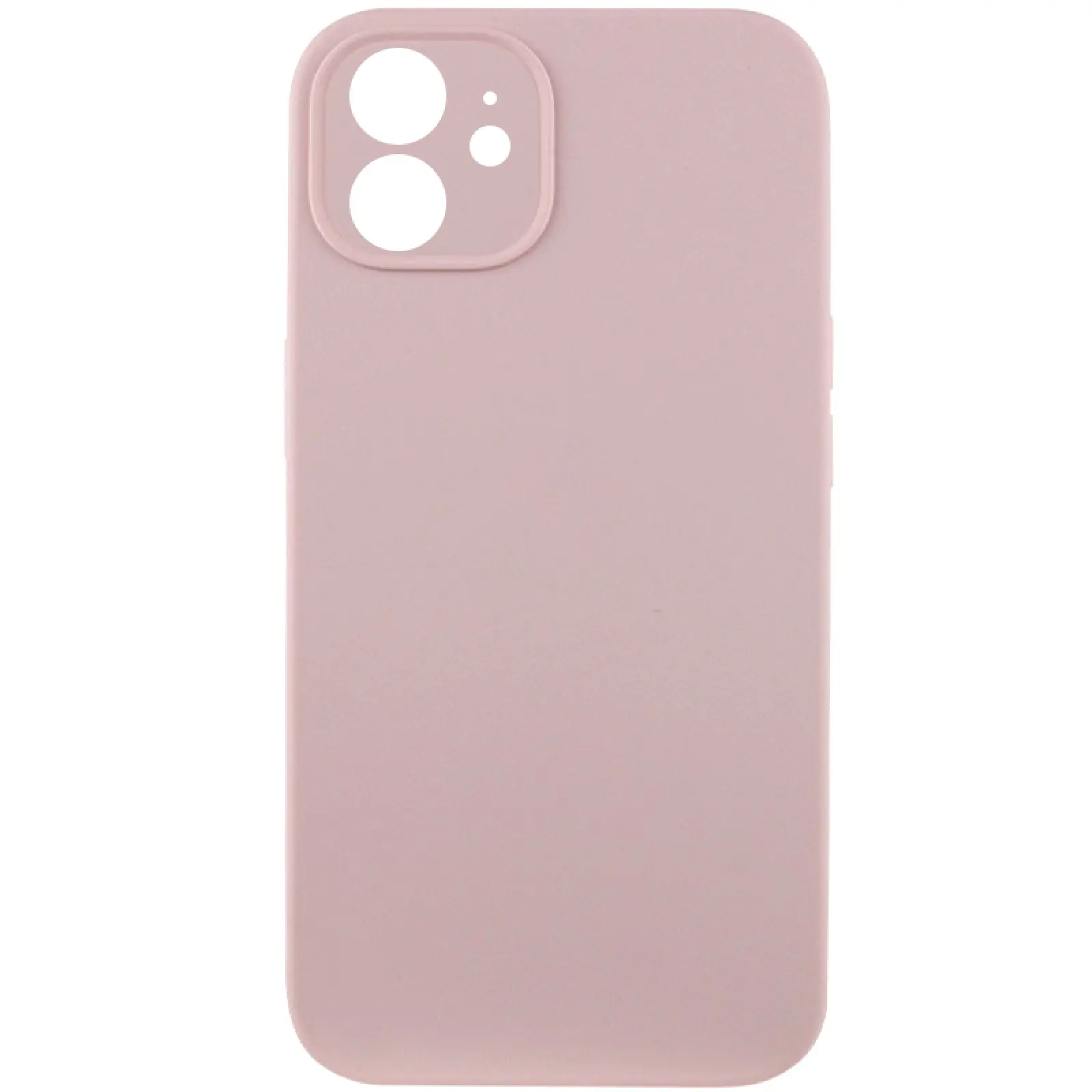 Чехол Silk Full Camera Protective (AA) NO LOGO для Apple iPhone 12 (6.1"), Розовый / Chalk Pink, Силикон, купить оптом с доставкой