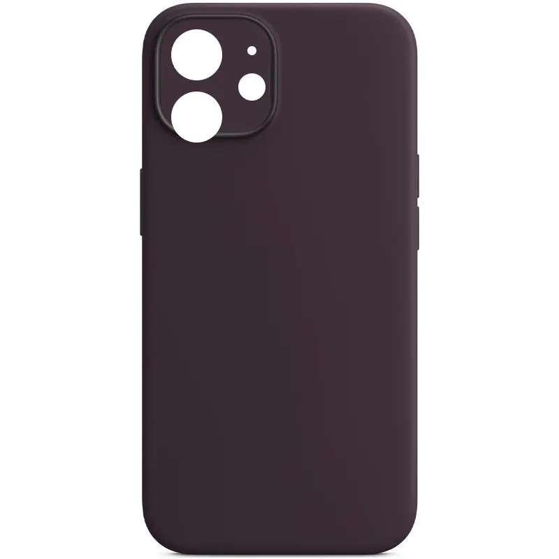 Чехол Silk Full Camera Protective (AA) NO LOGO для Apple iPhone 12 (6.1"), Фиолетовый / Elderberry, Силикон, купить оптом с доставкой