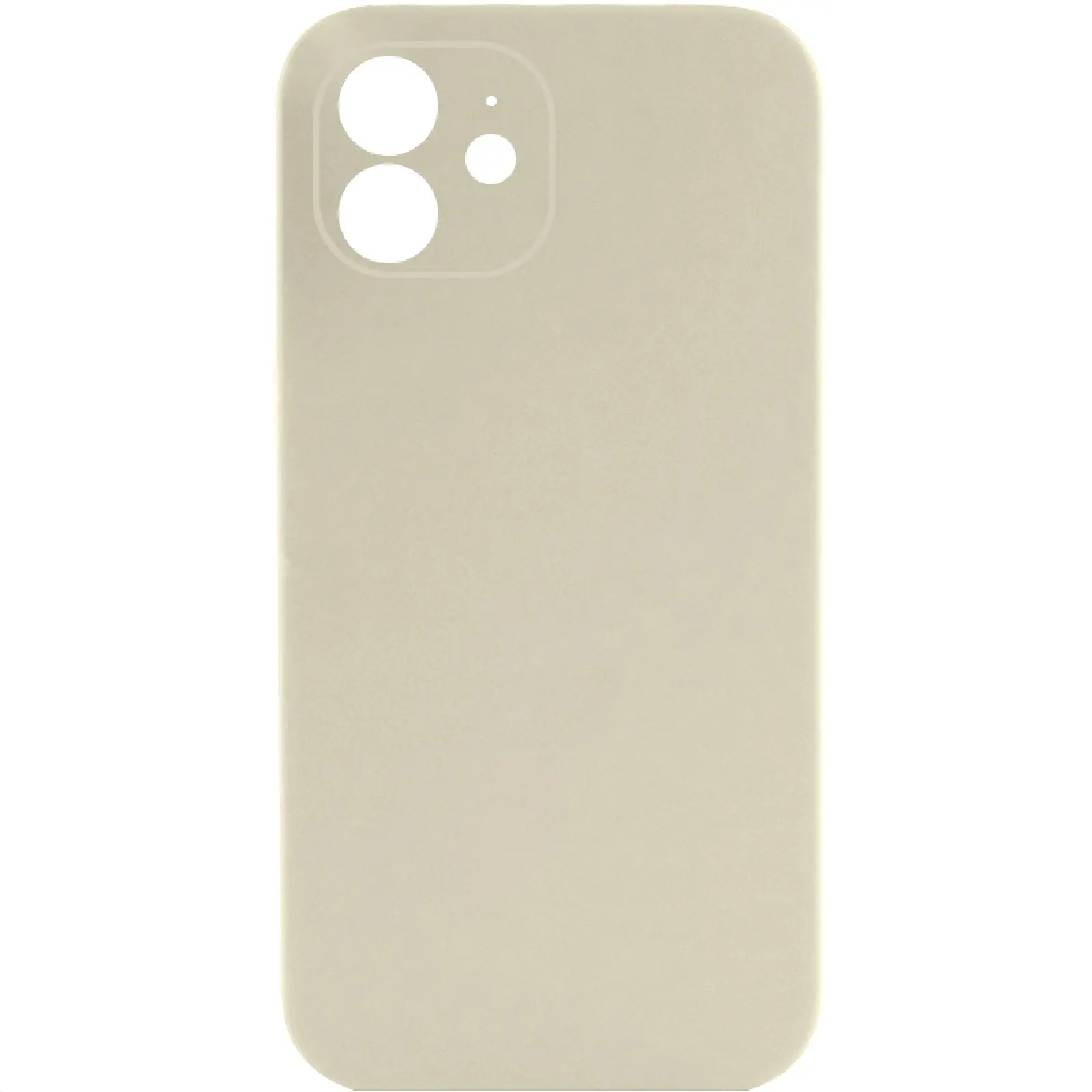 Чехол Silk Full Camera Protective (AA) NO LOGO для Apple iPhone 12 (6.1"), Бежевый / Antique White, Силикон, купить оптом с доставкой
