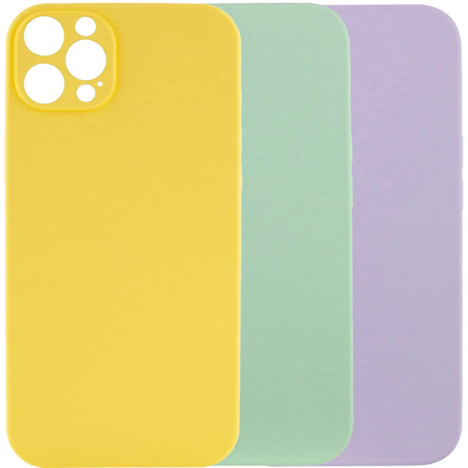 Чехол Silk Full Camera Protective (AA) NO LOGO для Apple iPhone 12 Pro (6.1"), Силикон, купить оптом с доставкой
