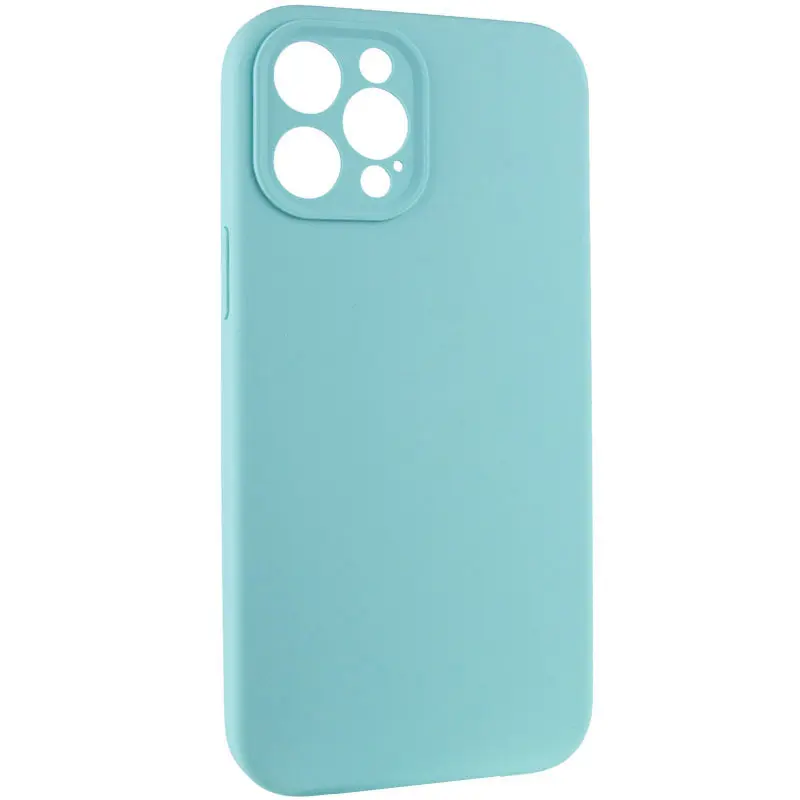 Чехол Silk Full Camera Protective (AA) NO LOGO для Apple iPhone 12 Pro (6.1"), Бирюзовый / Marine Green 1, Силикон, купить оптом с доставкой