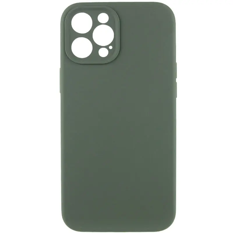 Чехол Silk Full Camera Protective (AA) NO LOGO для Apple iPhone 12 Pro (6.1"), Зеленый / Cyprus Green, Силикон, купить оптом с доставкой