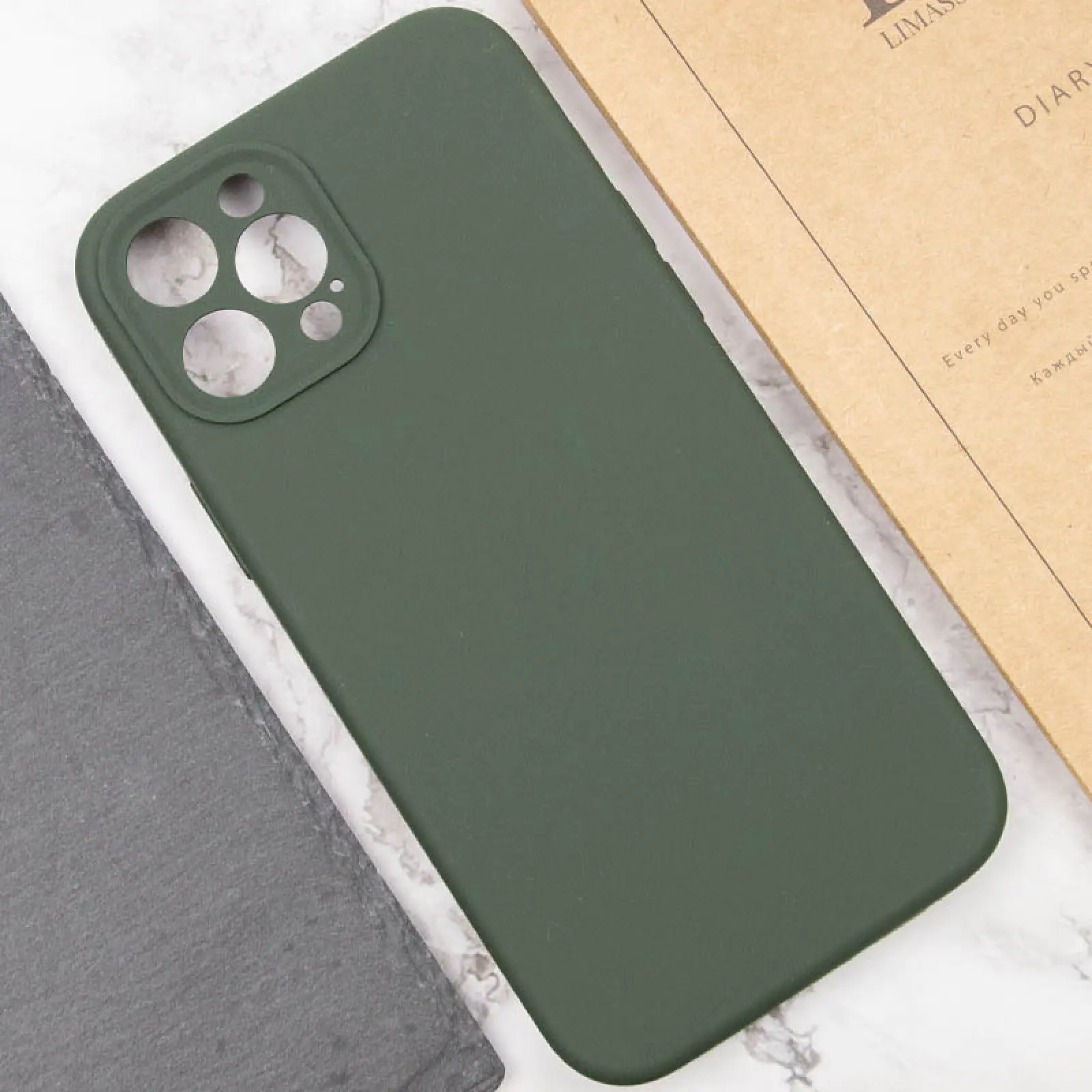 Чехол Silk Full Camera Protective (AA) NO LOGO для Apple iPhone 12 Pro (6.1"), Зеленый / Cyprus Green 3, Силикон, купить оптом с доставкой