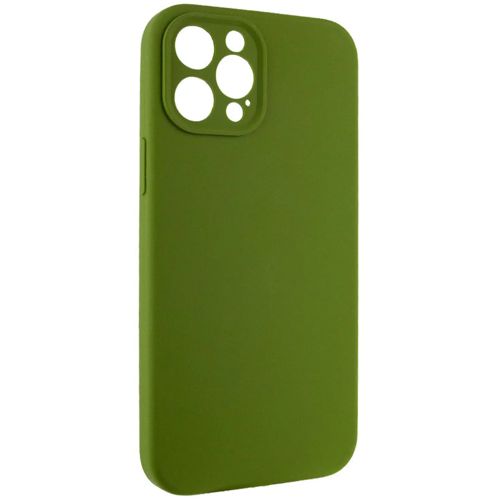 Чехол Silk Full Camera Protective (AA) NO LOGO для Apple iPhone 12 Pro (6.1"), Зеленый / Dark Olive 1, Силикон, купить оптом с доставкой