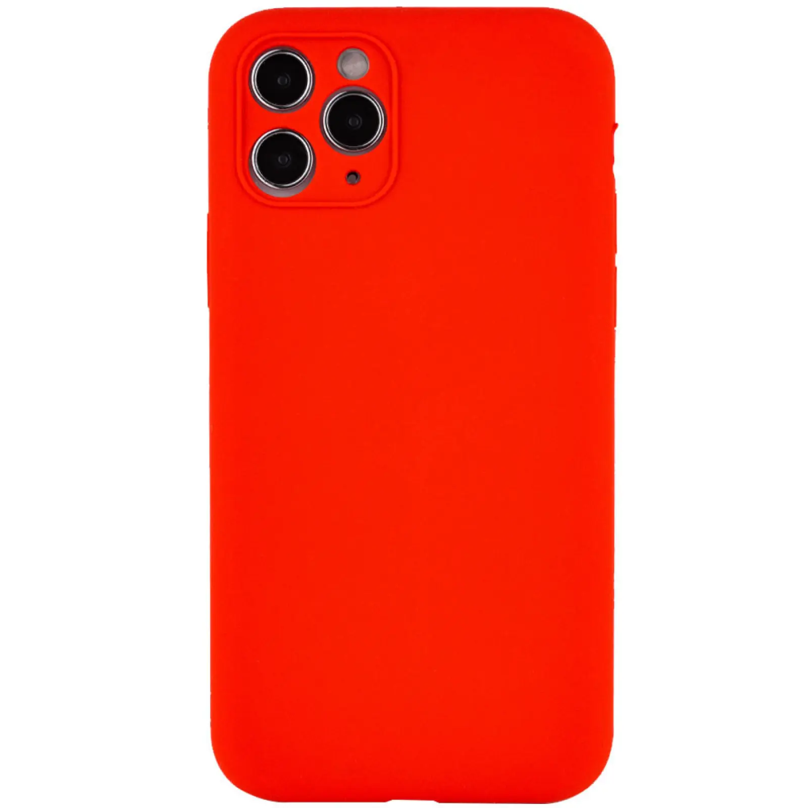 Чехол Silk Full Camera Protective (AA) NO LOGO для Apple iPhone 12 Pro (6.1"), Красный / Red, Силикон, купить оптом с доставкой