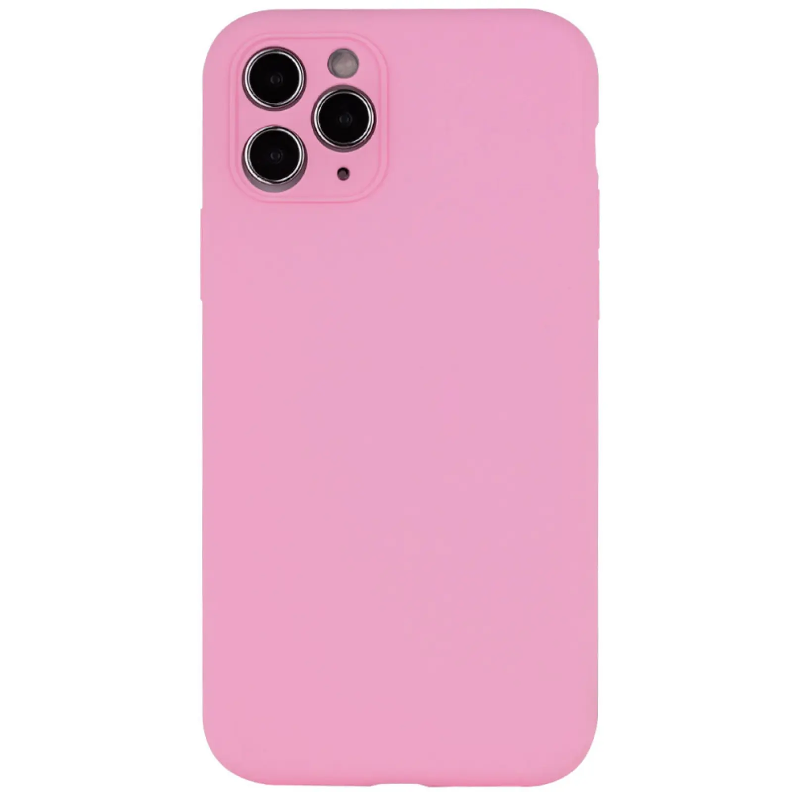 Чехол Silk Full Camera Protective (AA) NO LOGO для Apple iPhone 12 Pro (6.1"), Розовый / Light pink, Силикон, купить оптом с доставкой