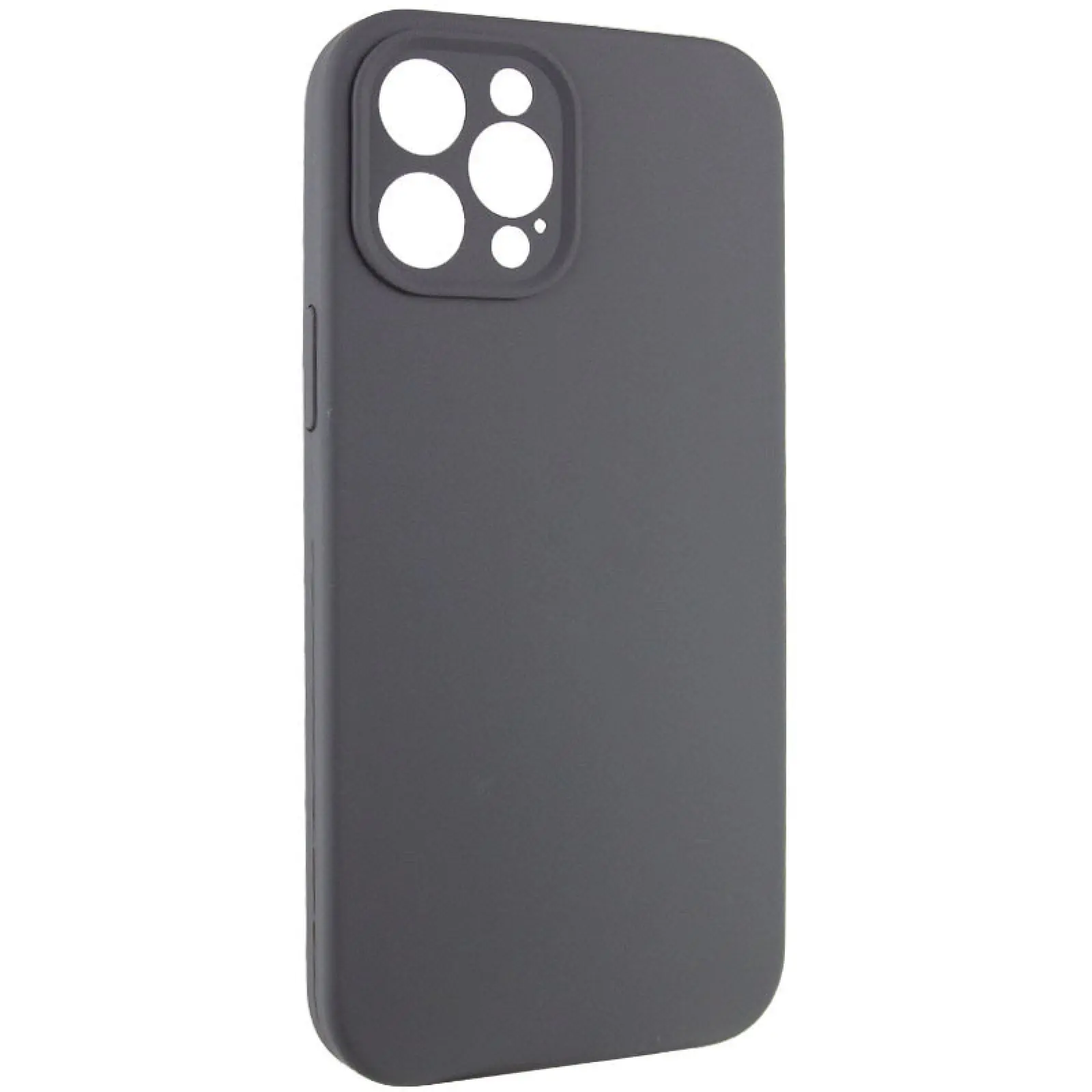 Чехол Silk Full Camera Protective (AA) NO LOGO для Apple iPhone 12 Pro (6.1"), Серый / Dark Gray 1, Силикон, купить оптом с доставкой