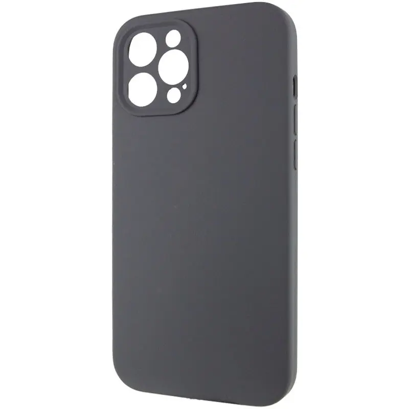Чехол Silk Full Camera Protective (AA) NO LOGO для Apple iPhone 12 Pro (6.1"), Серый / Dark Gray 2, Силикон, купить оптом с доставкой