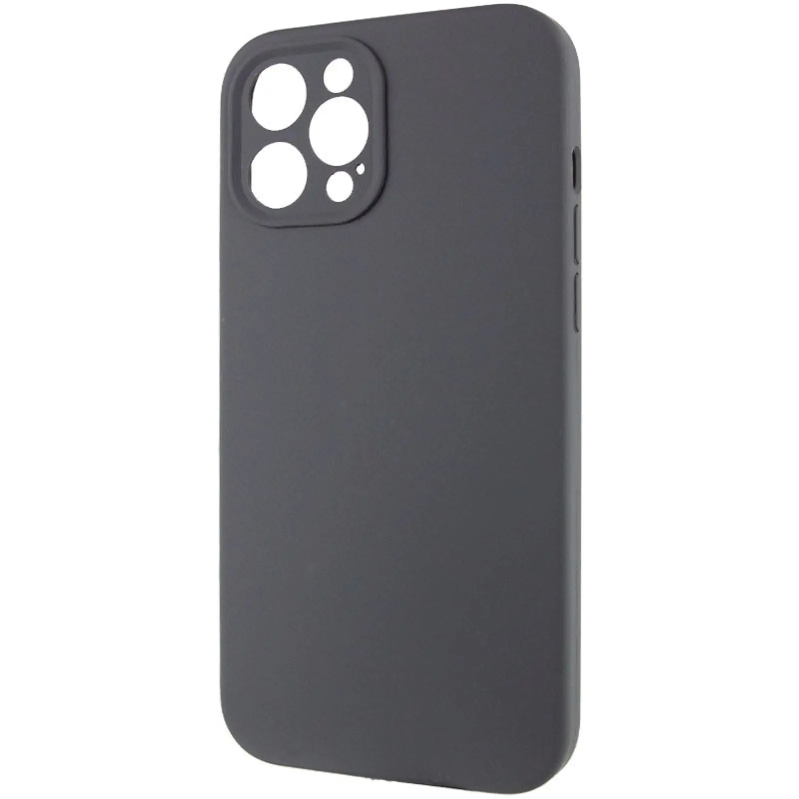 Чехол Silk Full Camera Protective (AA) NO LOGO для Apple iPhone 12 Pro (6.1"), Серый / Dark Gray 2, Силикон, купить оптом с доставкой