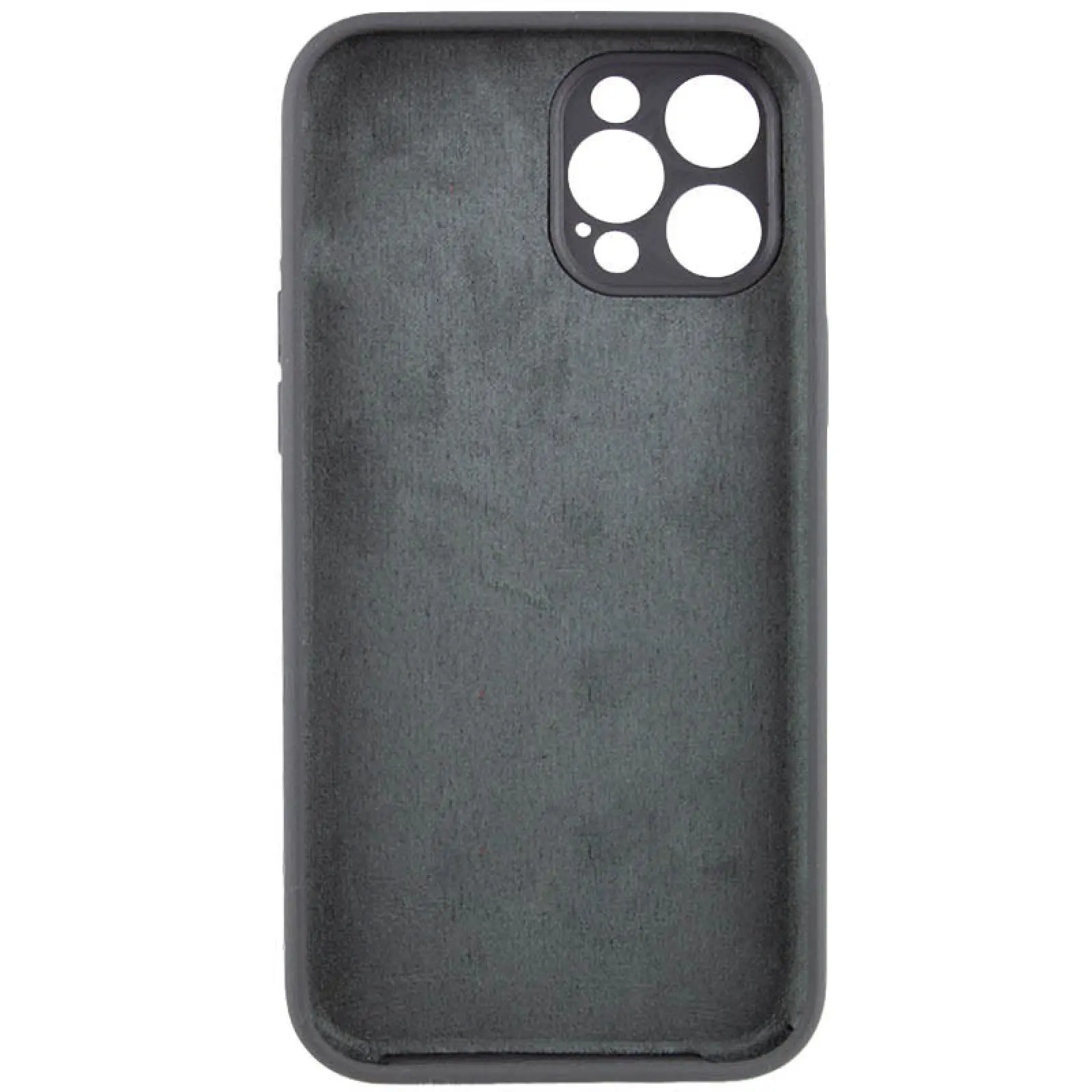 Чехол Silk Full Camera Protective (AA) NO LOGO для Apple iPhone 12 Pro (6.1"), Серый / Dark Gray 3, Силикон, купить оптом с доставкой